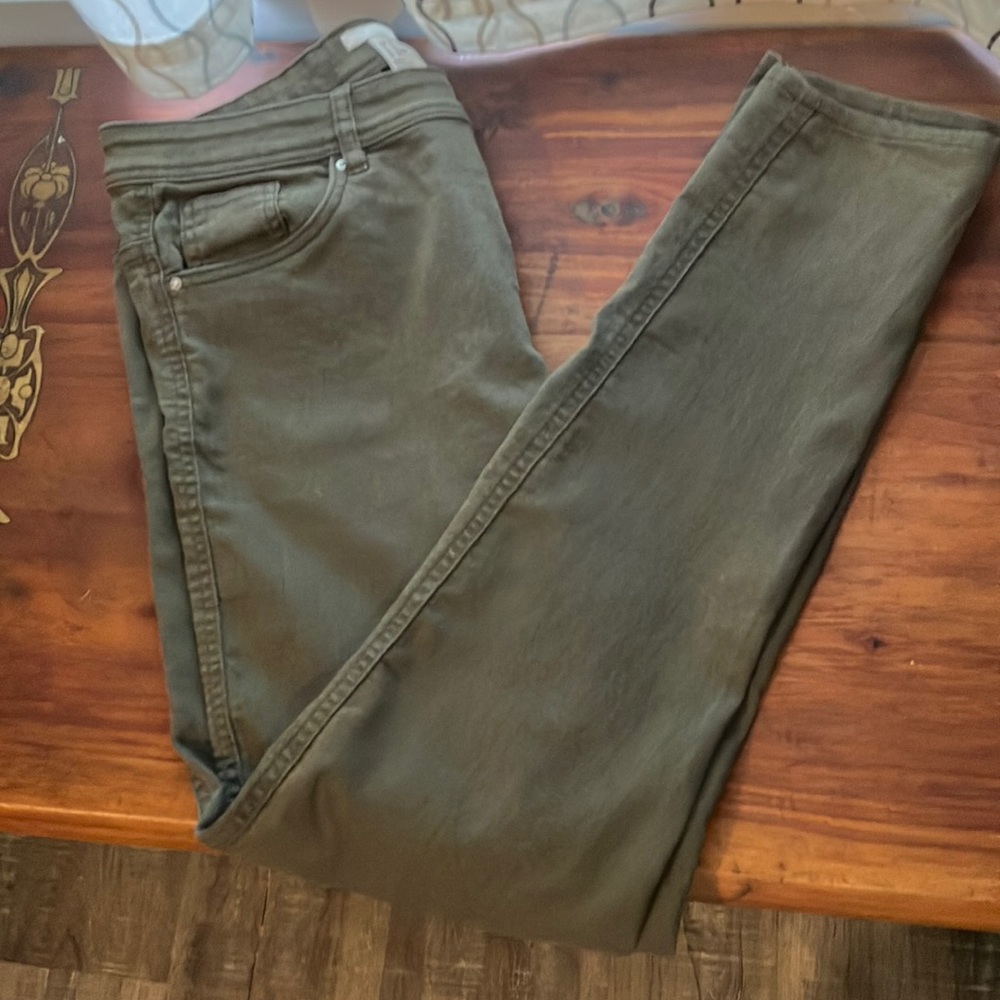 H&M Olive Skinny Jeans Sz 12